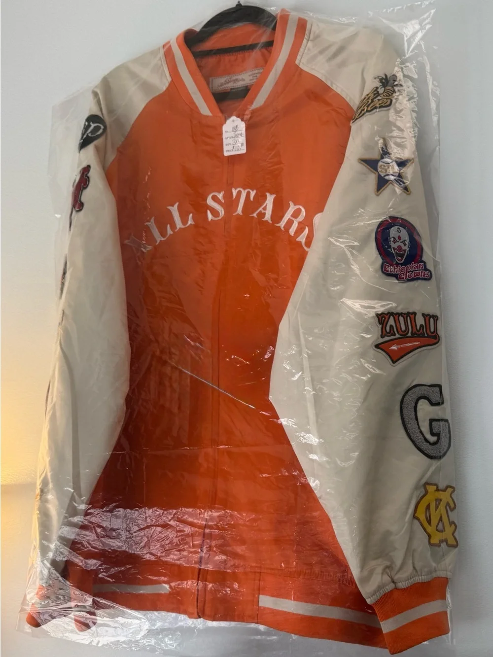 All Star Orange & Cream  or Blu & Cream Varsity Jacket